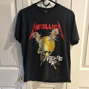 Metallica damaged inc concert tee size large